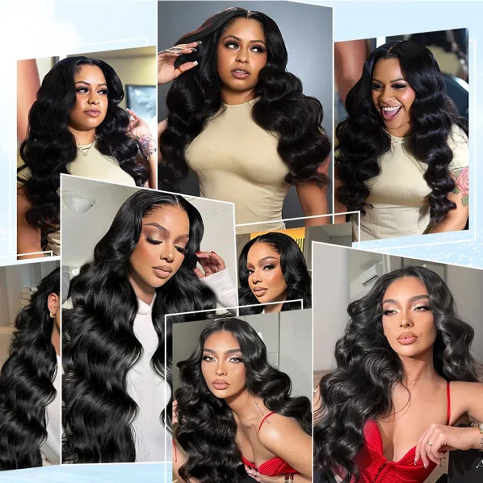 Thumbnail: 100% Virgin Brazilian Body Wave Hair Bundles 30–40 Inch Remy Weave