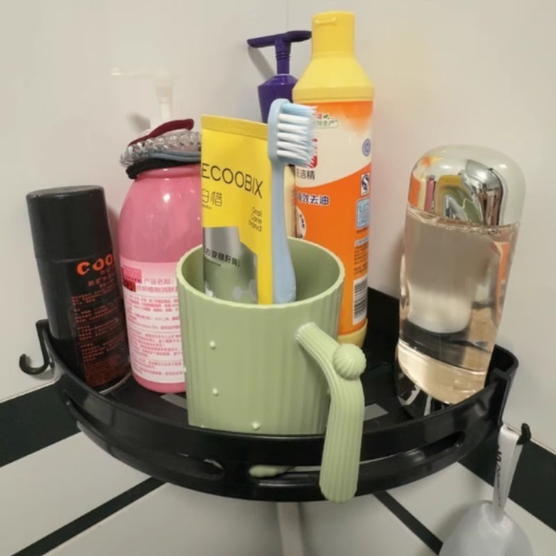 Thumbnail: Strong Adhesive Bathroom Storage Rack, Rustproof & Waterproof