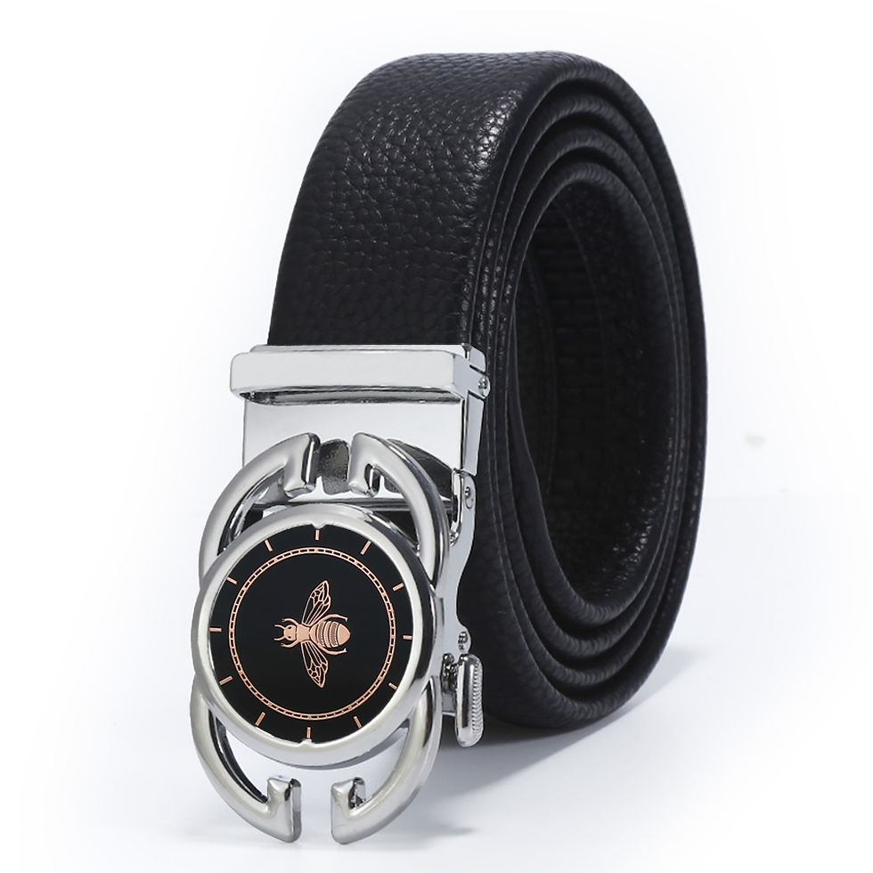 Thumbnail: Men Leather Dress Belts Famous Brand Genuine Leather Belts