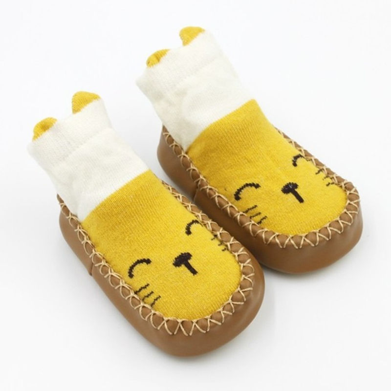 Toddler Indoor Sock Shoes – Winter Thick Terry Cotton Baby Booties (0–4Y)