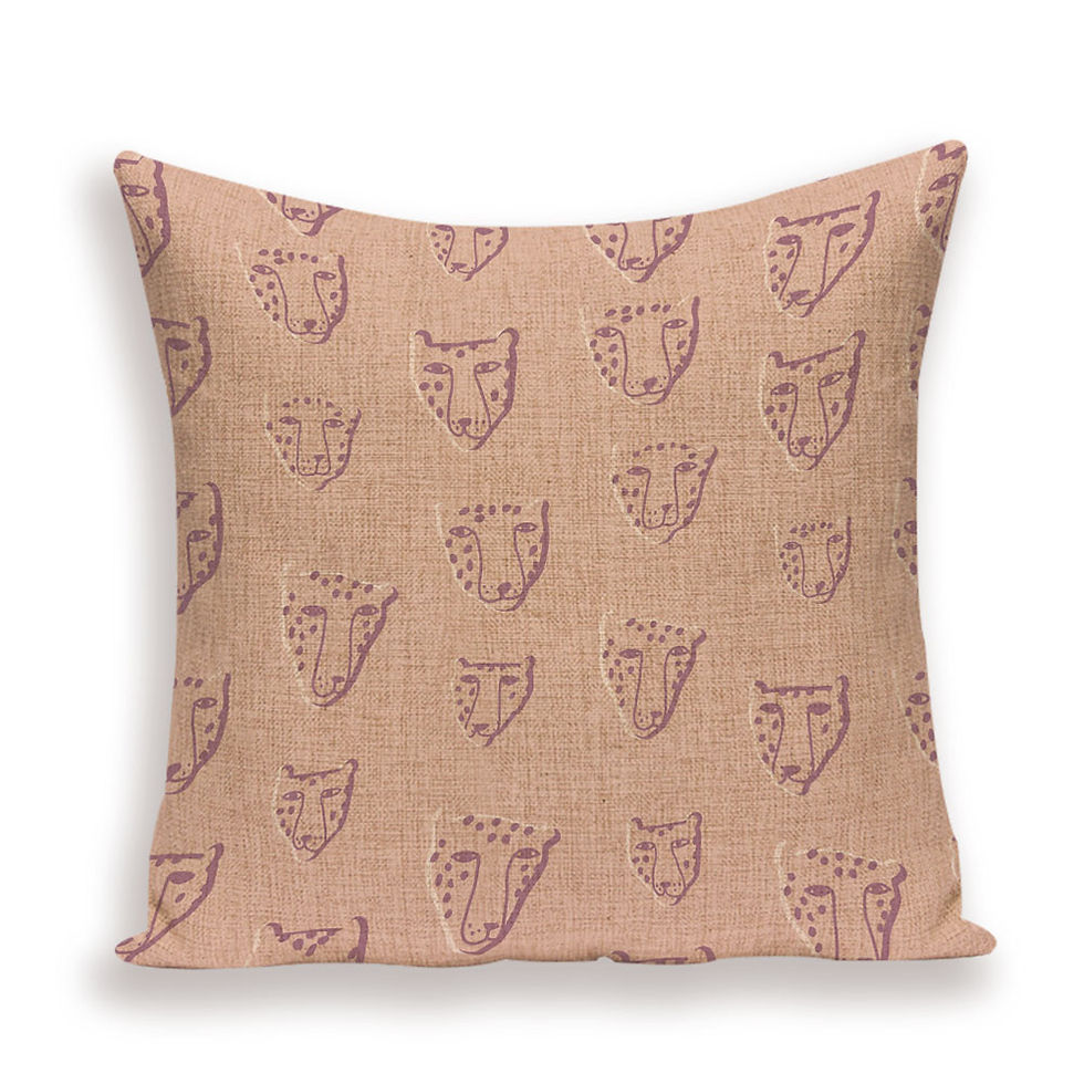 Thumbnail: Animal Print Tiger Cushion Cover for Sofa, Bed, and Home Decoration