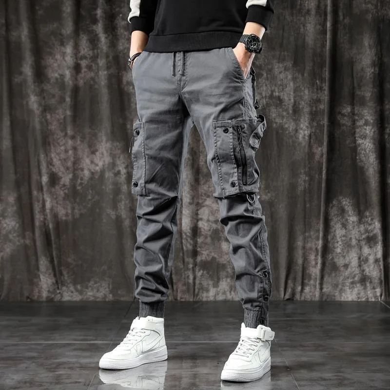 Thumbnail: Men's Cargo Pants – Loose Fit, Casual Spring/Autumn Streetwear