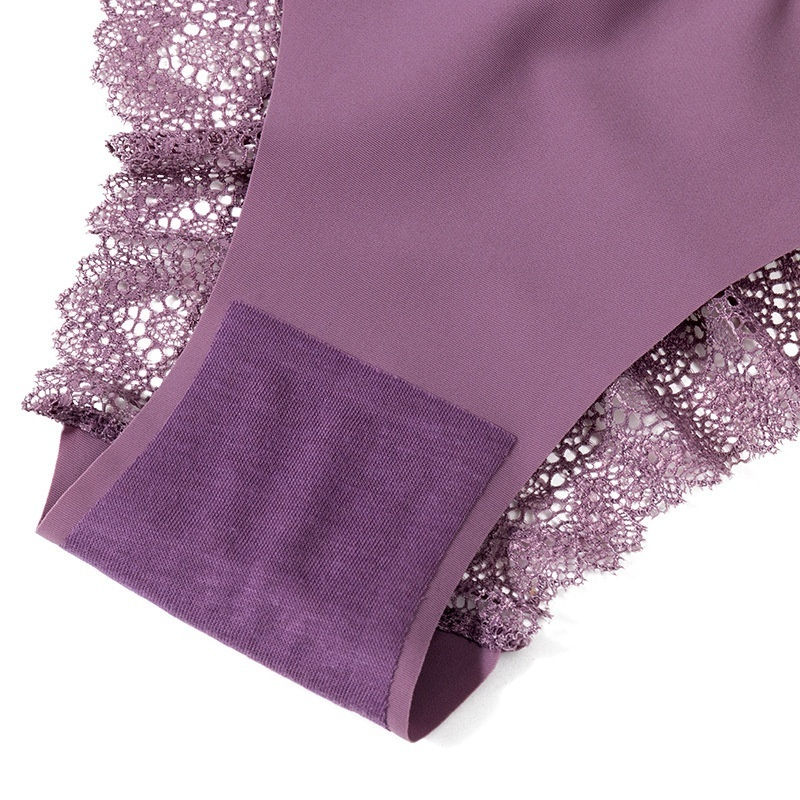 Thumbnail: 4pcs Womens Mid Rise Briefs Seamless Soft Breathable Nylon Underwear