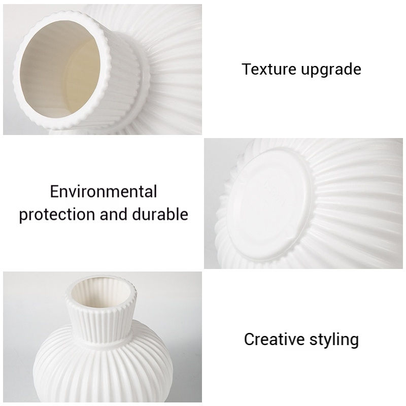 Thumbnail: Plastic Flower Vase for Desk & Home Decoration – Modern Interior Accessories