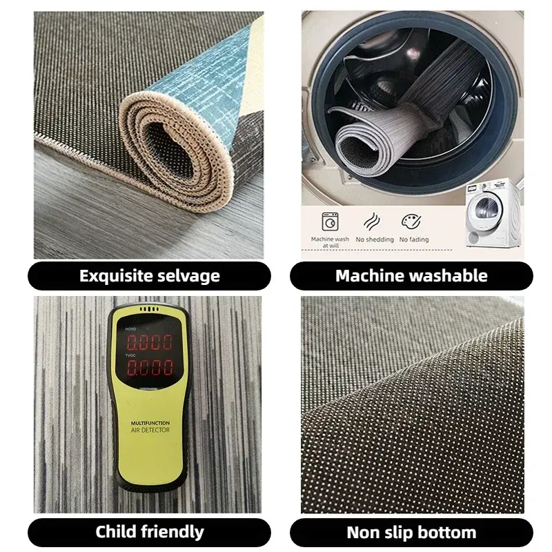 Thumbnail: Large Washable Area Rug – Carpet for Living Room, Lounge & Home Decoration