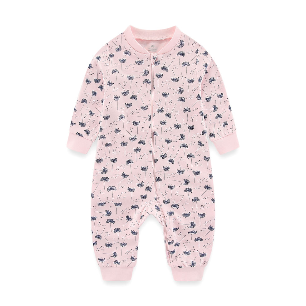 Thumbnail: 2-Way Zipper Romper – Cotton One-Piece Baby Jumpsuit