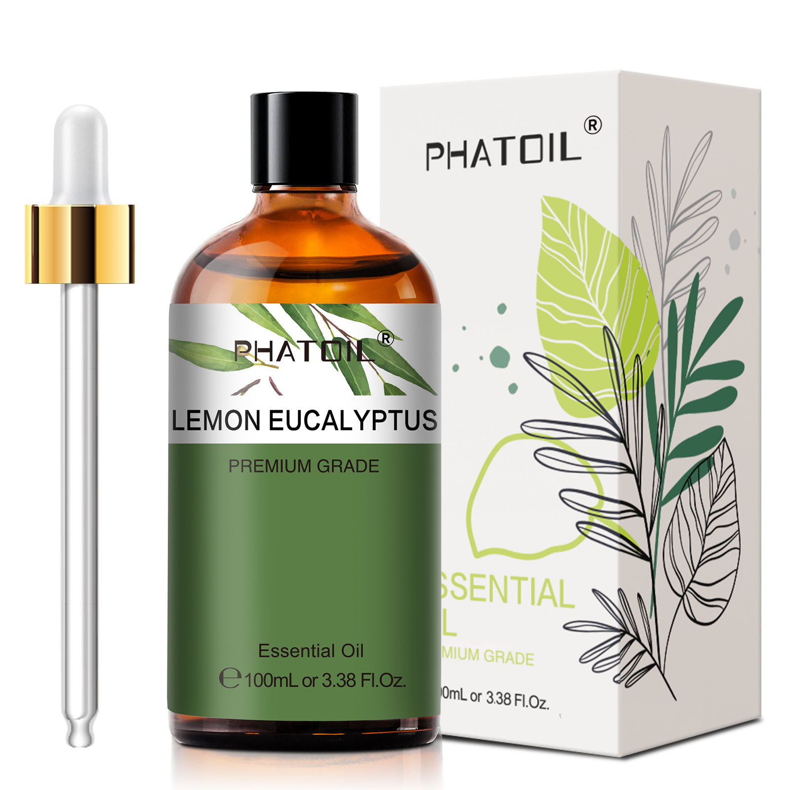 Essential Oil Set Lemon Eucalyptus Sweet Orange Cinnamon Vanilla