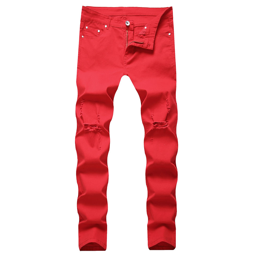 Thumbnail: PunkWash Ripped Skinny Jeans – Men's Denim Vintage Street Style