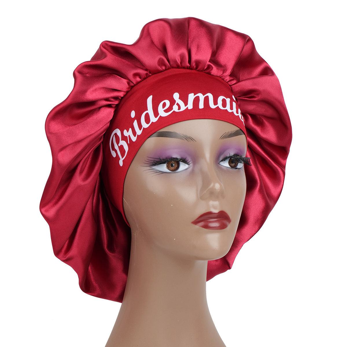 Satin Wide Brim Shower Cap for Women Hair Bonnet Suitable for Daily Use