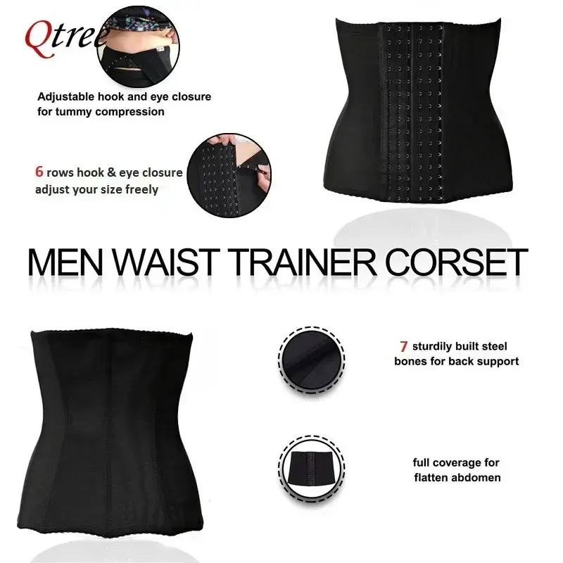 Thumbnail: Women Waist Trainer Belt Firm Hook Corset Belly Cincher