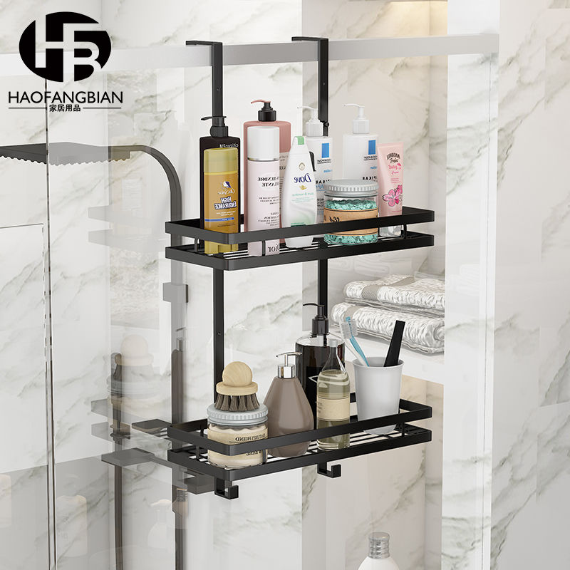 Thumbnail: No Drill Wall Mounted Corner Shelf Bathroom Shower Organizer