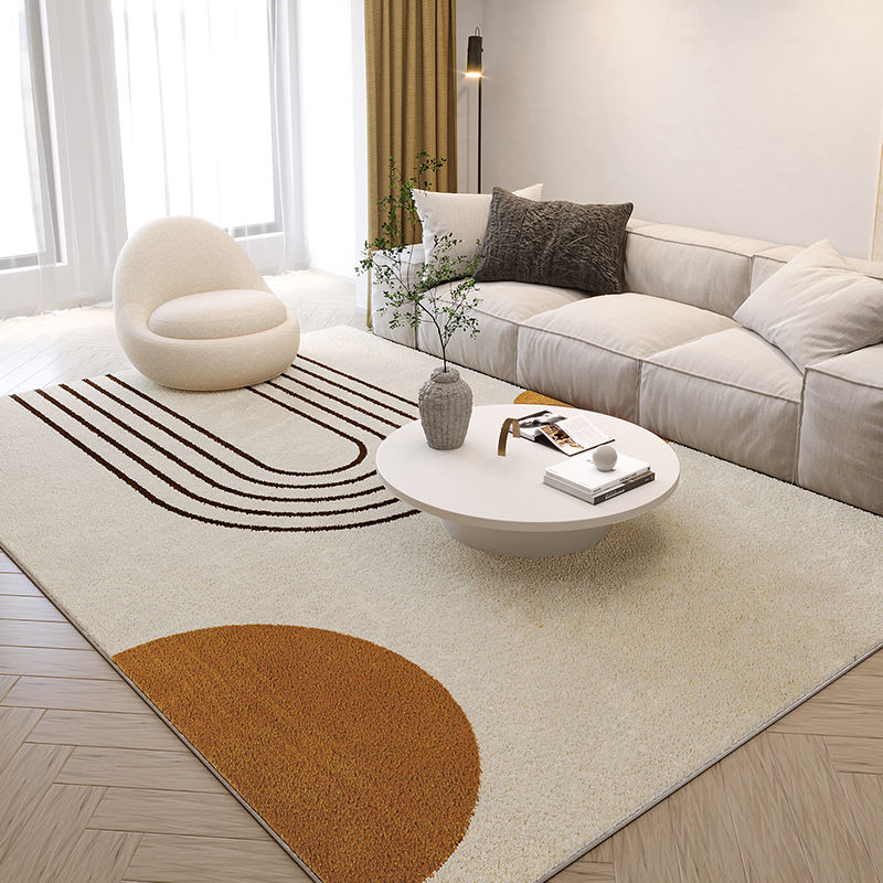 Thumbnail: Nordic Style Plush Carpet – Abstract Art Rug for Living Room & Bedroom