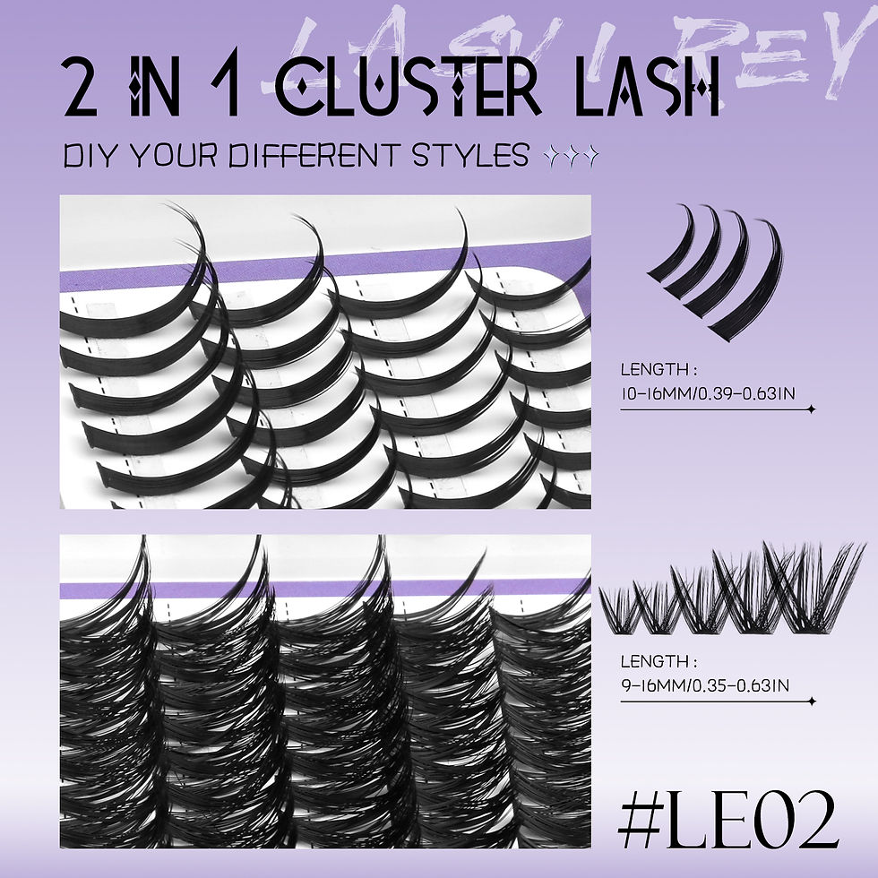 Thumbnail: Fluffy Spiky DIY Cluster Lashes Mixed Tray