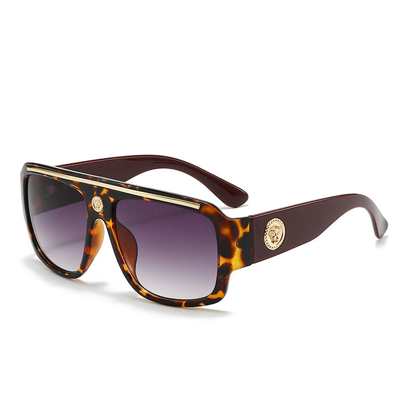 Thumbnail: Oversized Vintage Punk Sunglasses for Men and Women with UV Protection