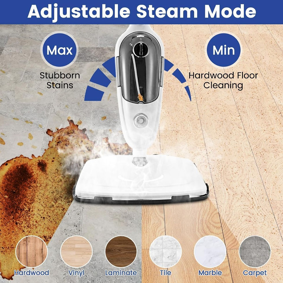 Thumbnail: Multipurpose 10-in-1 Steam Mop for Deep Cleaning Floor, Hardwood &Tiles