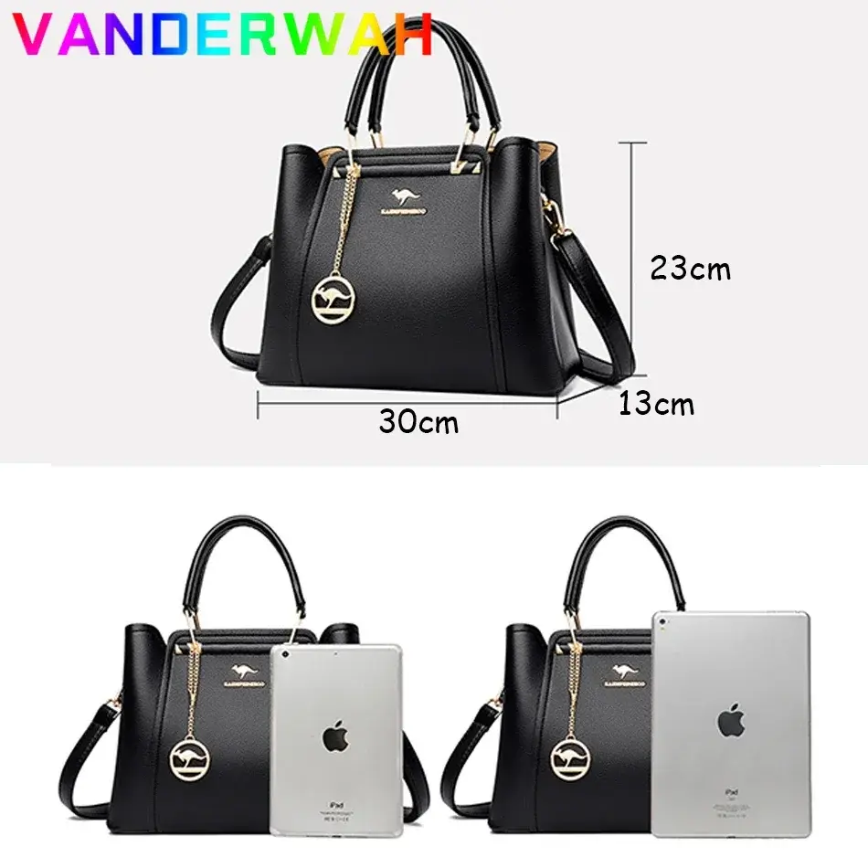 Thumbnail: Soft Leather Luxury Designer Handbag