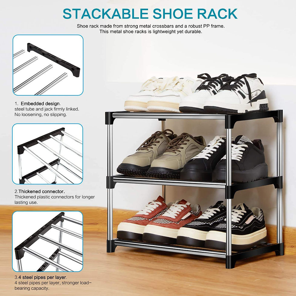 Thumbnail: Multi-Layer Space-Saving Shoe Rack Organizer, Modern Minimalist Design