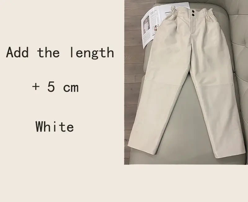 Thumbnail: eather Elastic High Waist Harem Pants Women Casual Loose Winter Trousers