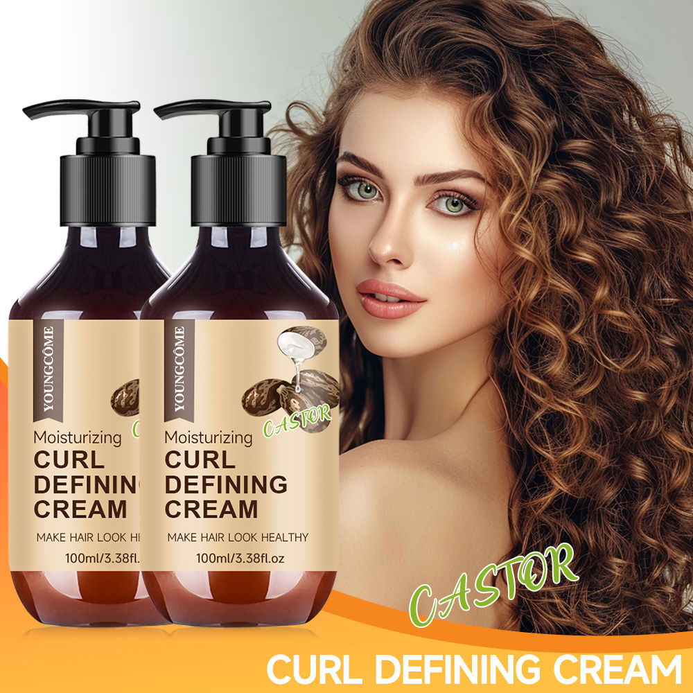 Castor Oil Curl Activator Cream 100ml – Defined & Frizz-Free Hair