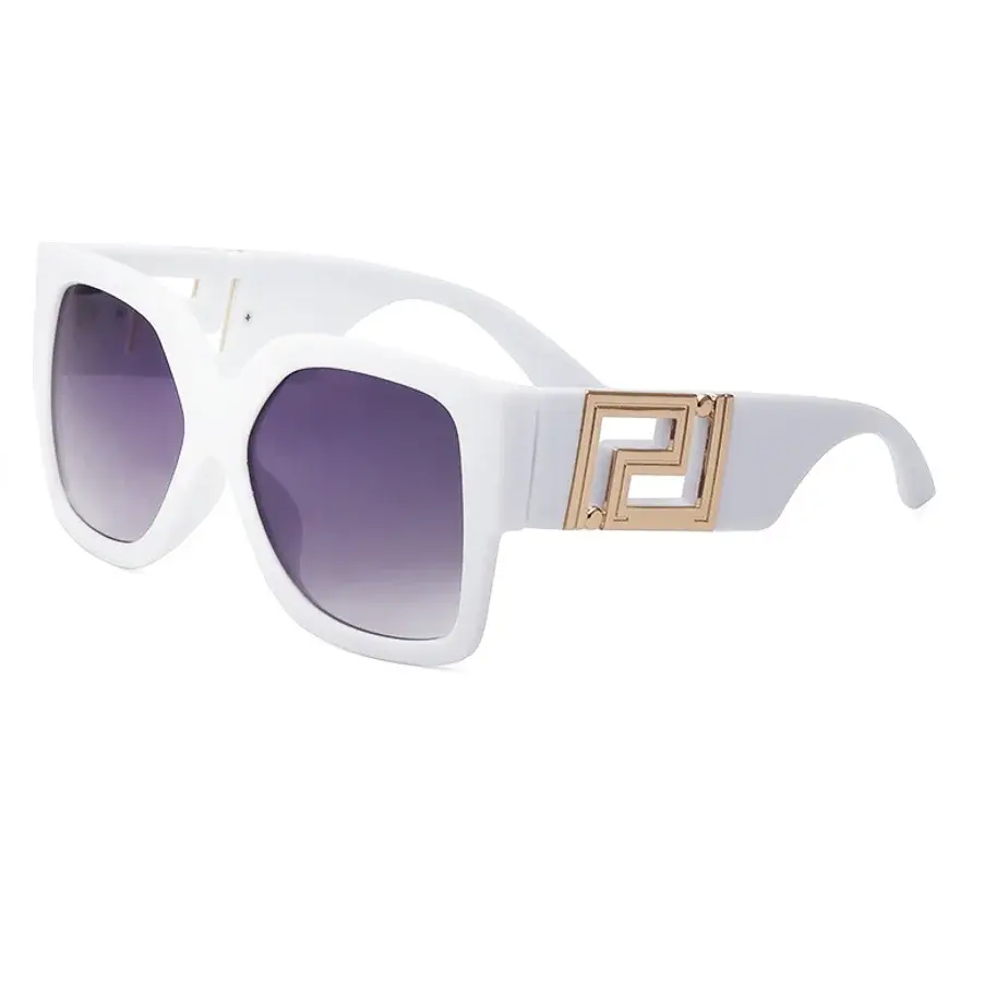 Thumbnail: Oversized Retro One‑Piece Big Square Sunglasses