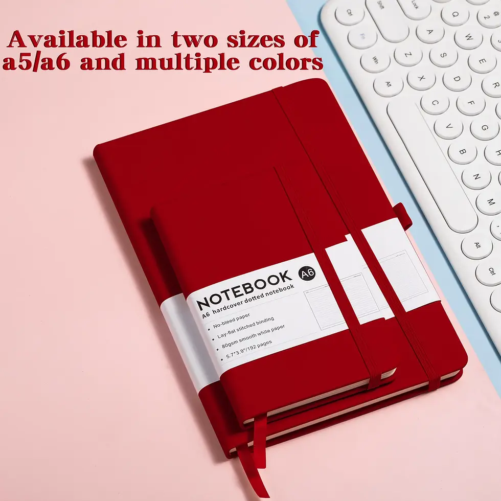 Thumbnail: A5 PU Leather Sketchbook with Strap and A6 Notebook for Journals and Stationery