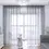 Thumbnail: Solid White Yarn Tulle Curtain for Living Room & Kitchen, Modern Style