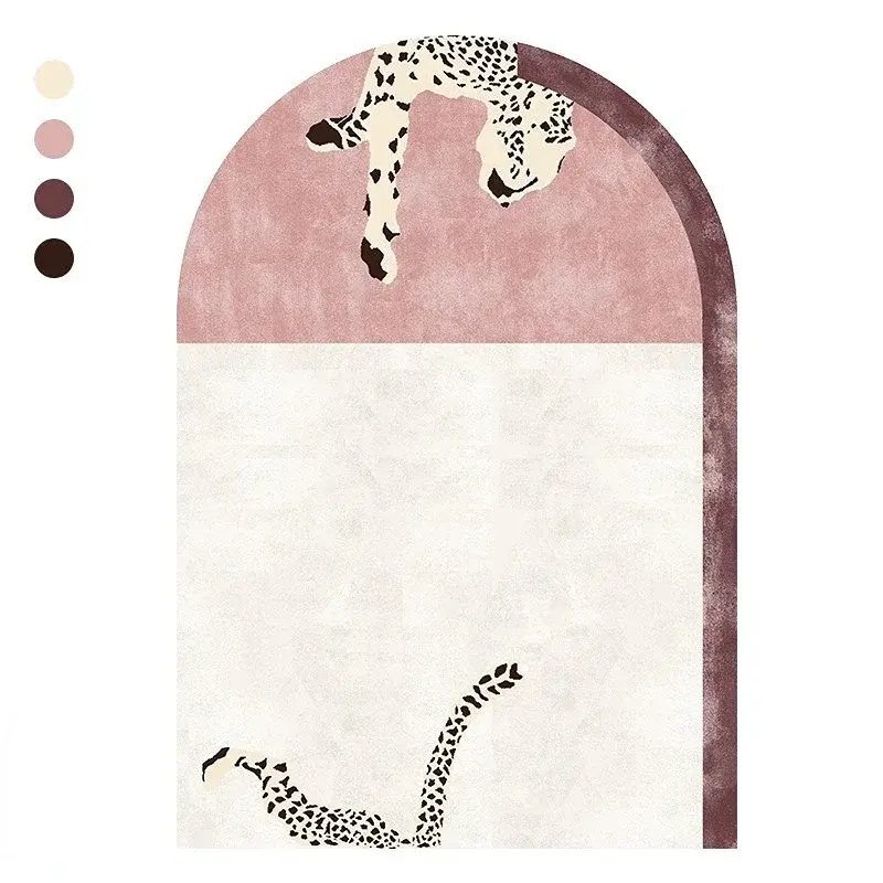 Thumbnail: Light Luxury Leopard Print Rug – Plush Carpet for Bedroom & Living Room