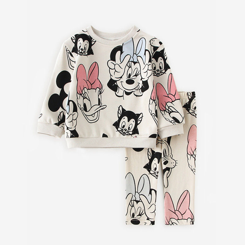 Thumbnail: Baby Girl Cotton Cloths Micky mouse printed