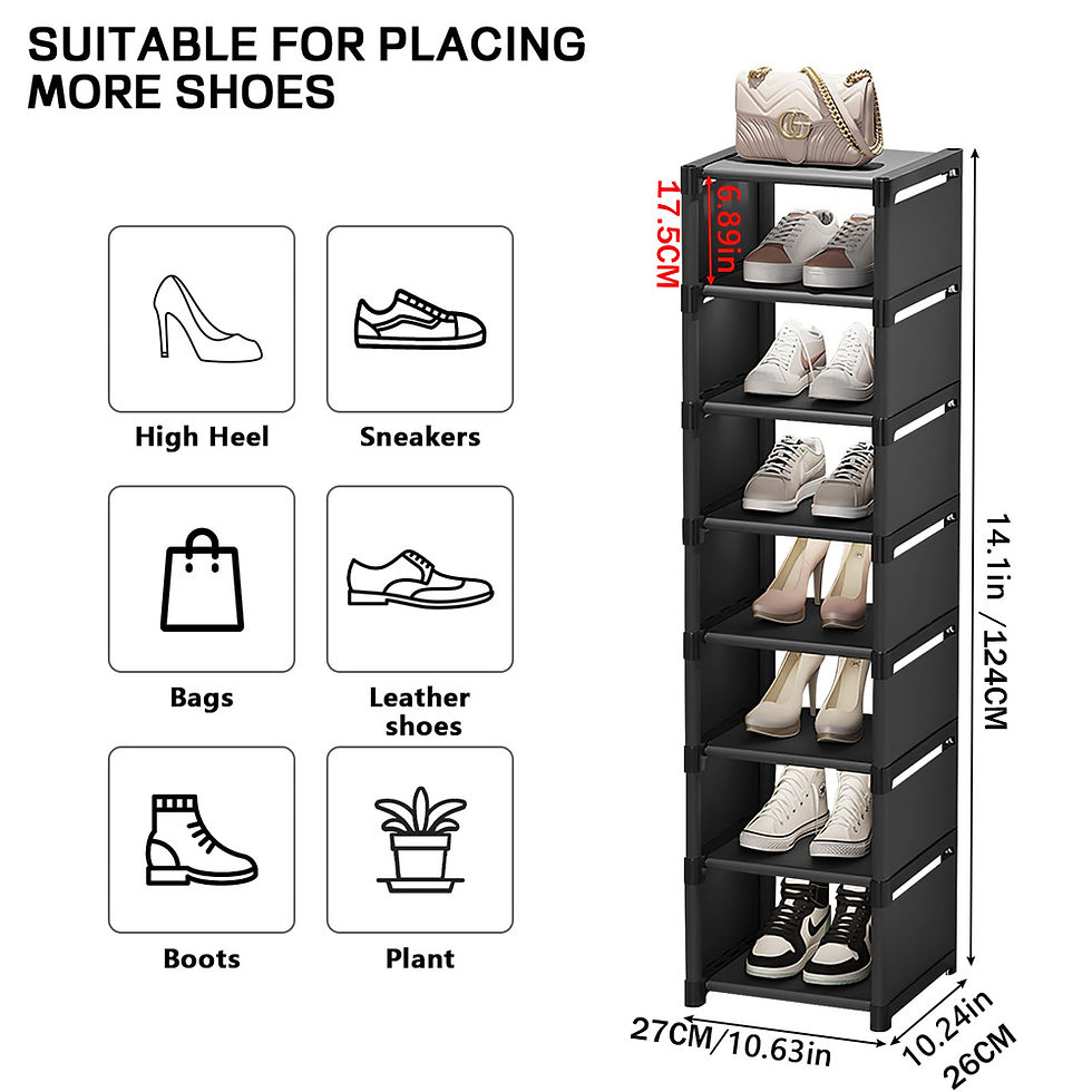 Thumbnail: Multi-Layer Wall-Mount Shoe Organizer