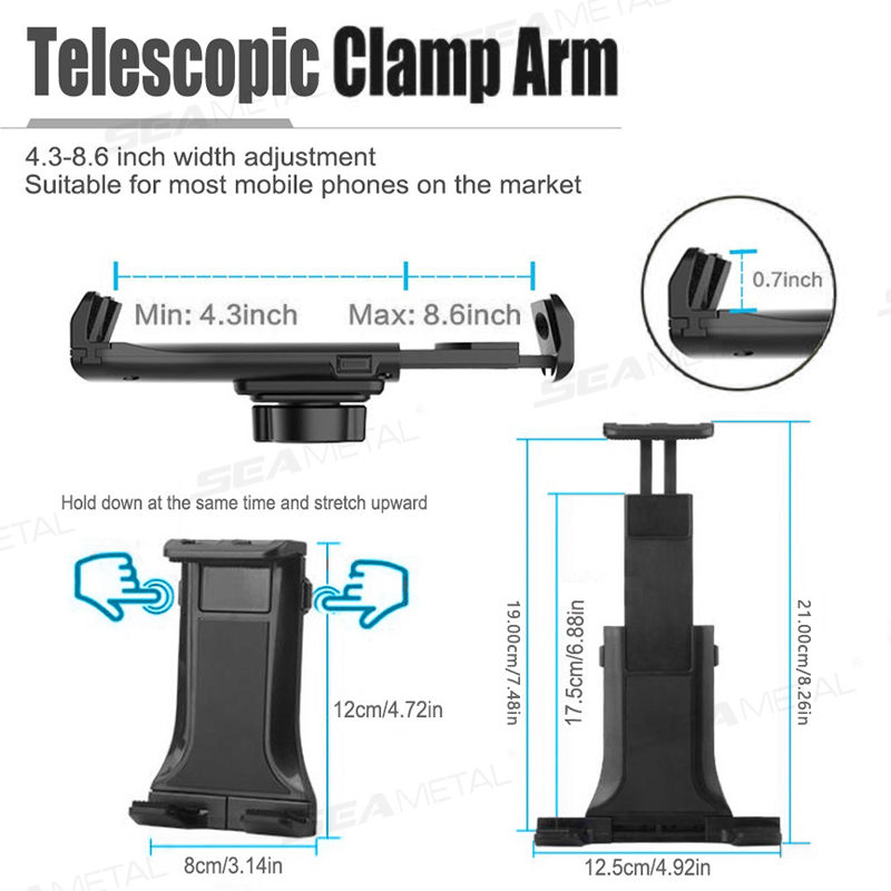 Thumbnail: SEAMETAL Car Drink Holder Tablet Mount – Flexible Multi-Joint Phone & Tablet