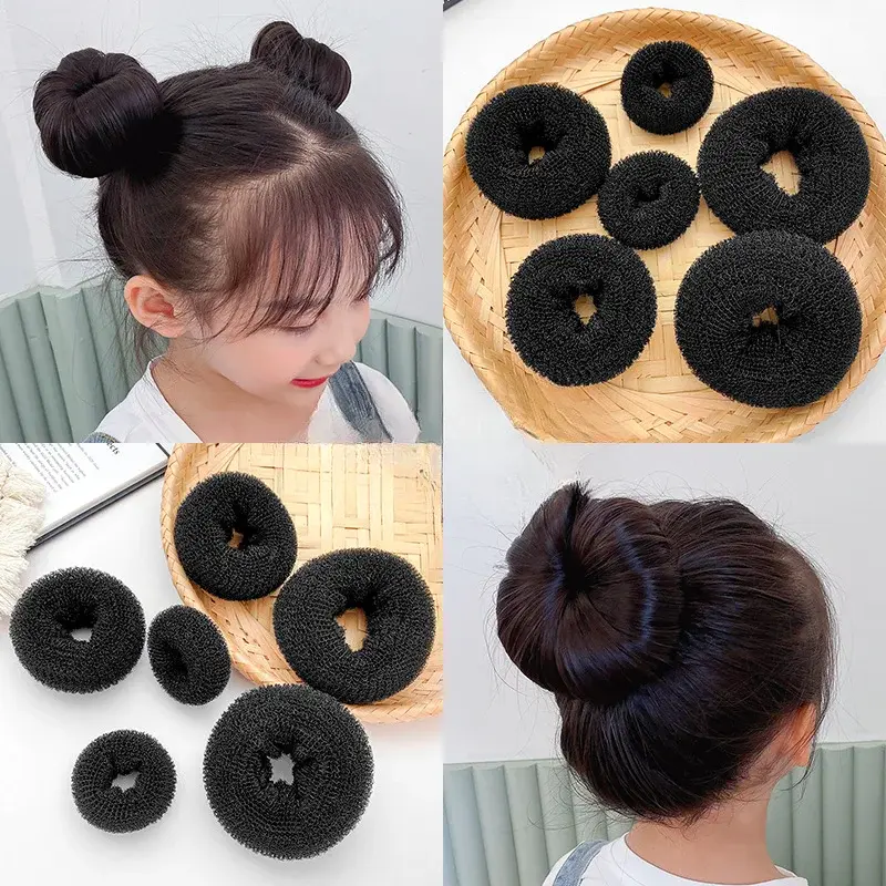 Thumbnail: S/M/L Hair Donut Bun Maker – Magic Ponytail Shaper for Elegant Updos