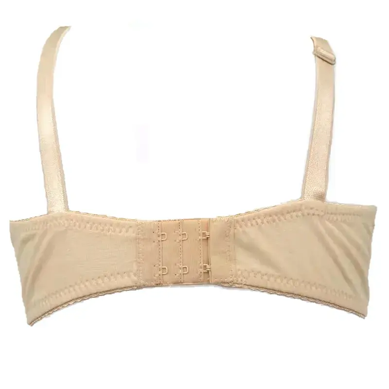 Thumbnail: Deep V Push Up Cotton Bralette Full Coverage Minimizer Adjustable Strap Bra