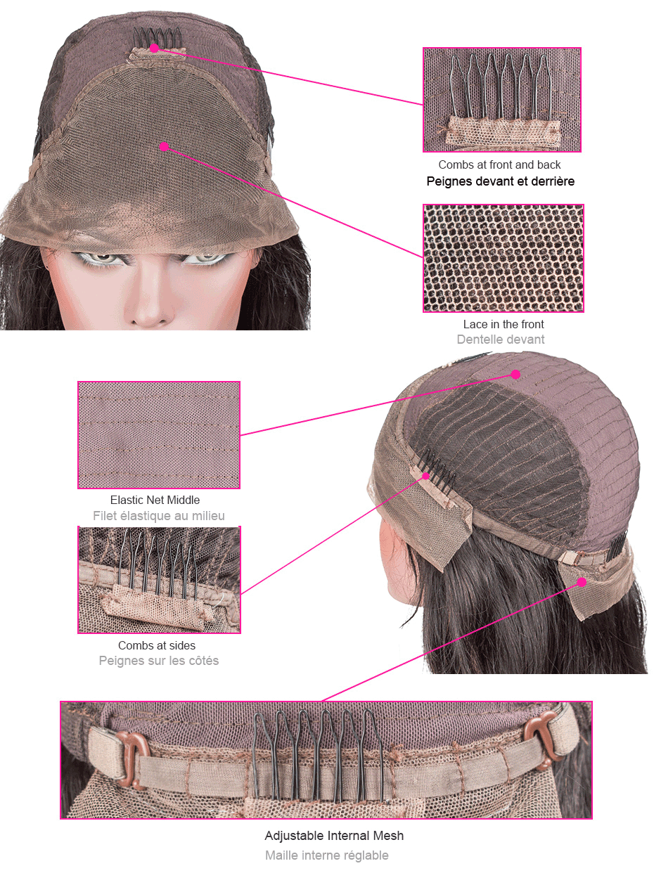 Thumbnail: HD Body Wave Lace Wig – 13x6 Light Brown Lace Front Brazilian Remy Hair