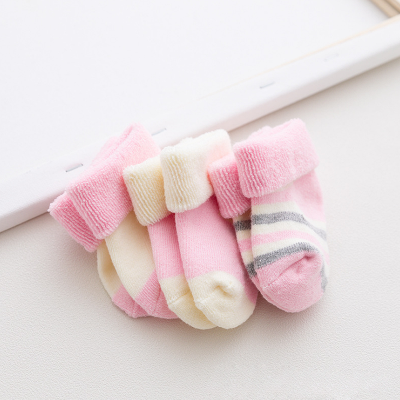 Thumbnail: 3Pair/lot new casual autumn and winter baby socks cotton 0-1years old children's