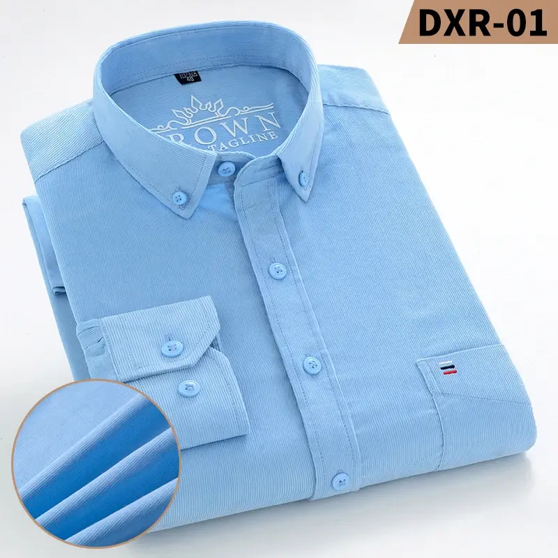 Thumbnail: Men's Corduroy Shirt – Warm Long Sleeve for Autumn & Winter
