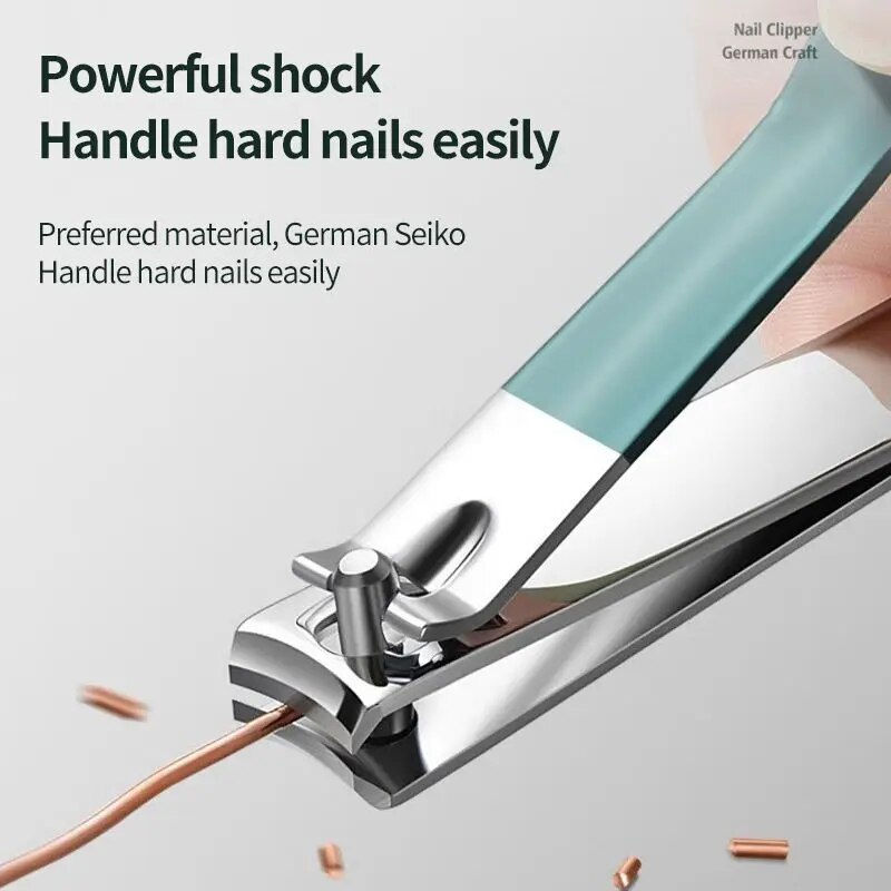 Thumbnail: Professional 4 Piece Stainless Steel Nail Clipper and Pedicure Set with Leather