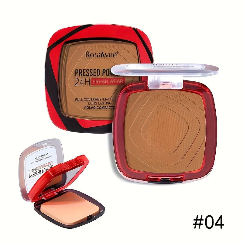 Thumbnail: Matte Pressed Powder Foundation with Puff Applicator for 24H Full Coverage Wear