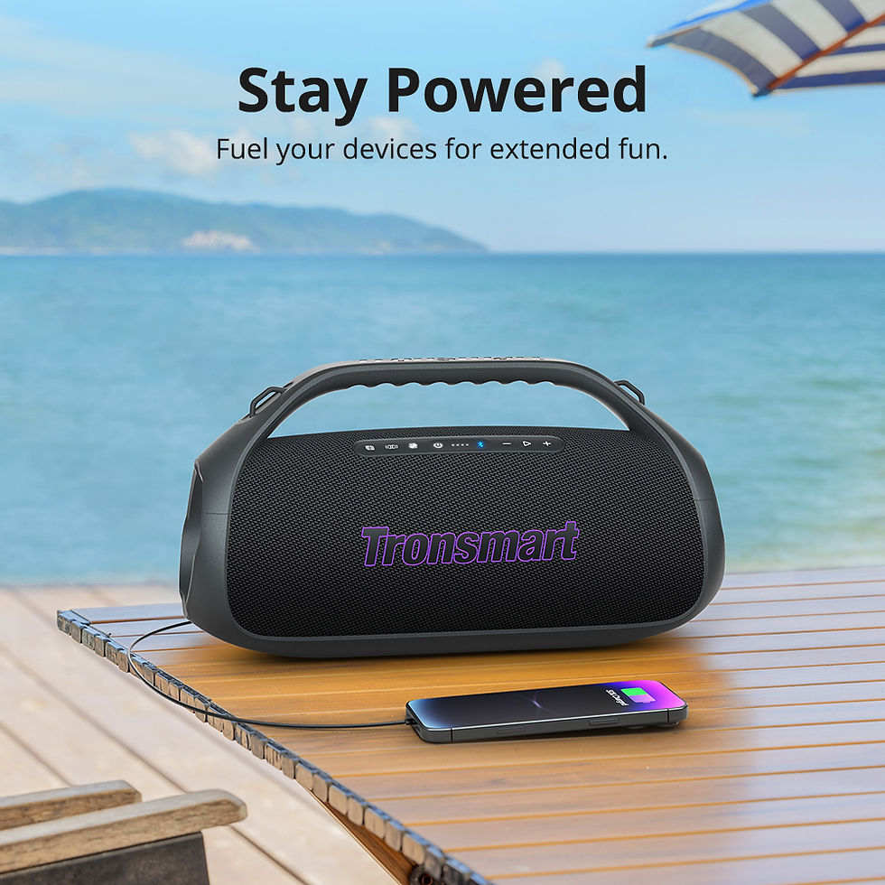 Thumbnail: 90W Portable Bluetooth Speaker 2.1-Channel, Waterproof, 26H Playtime