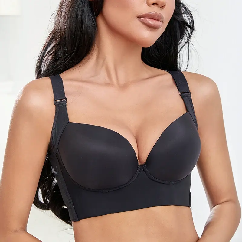 Thumbnail: Plus Size Deep Cup Full Coverage Comfort Minimizer Bra
