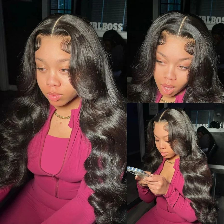 Thumbnail: Body Wave 360 Full Lace Wig – 13x4 HD Lace Front, Brazilian Hair