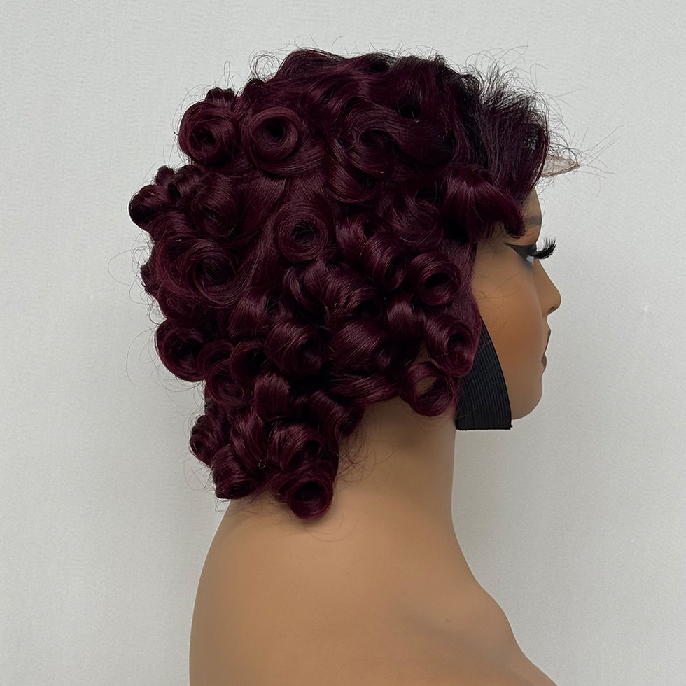 Thumbnail: Short Bouncy Pixie Wig with 4x4 Lace Closure – Brazilian Hair