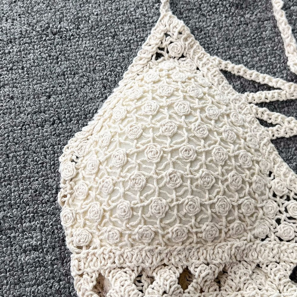 Thumbnail: Knitted Two-Piece Set with Backless Camisole and Elastic Waist Shorts