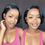 Thumbnail: Pixie Cut Straight Wig Transparent Swiss Lace Brazilian Human Hair 8"