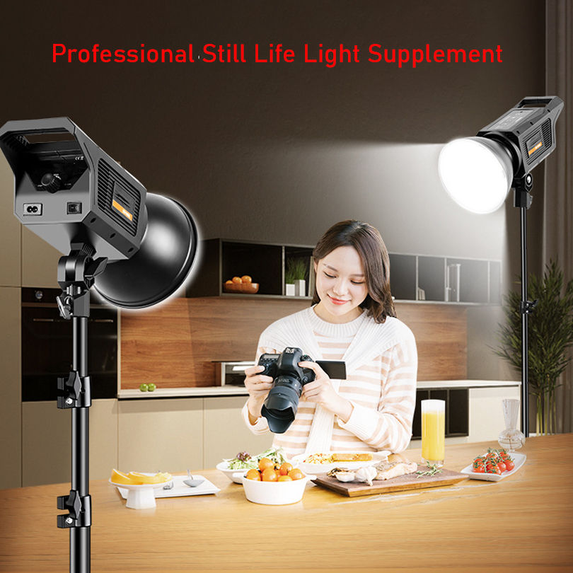 Thumbnail: 150W LED COB Video Light with Dimmable Softbox & Remote – Bi-Color 3200K-5600K