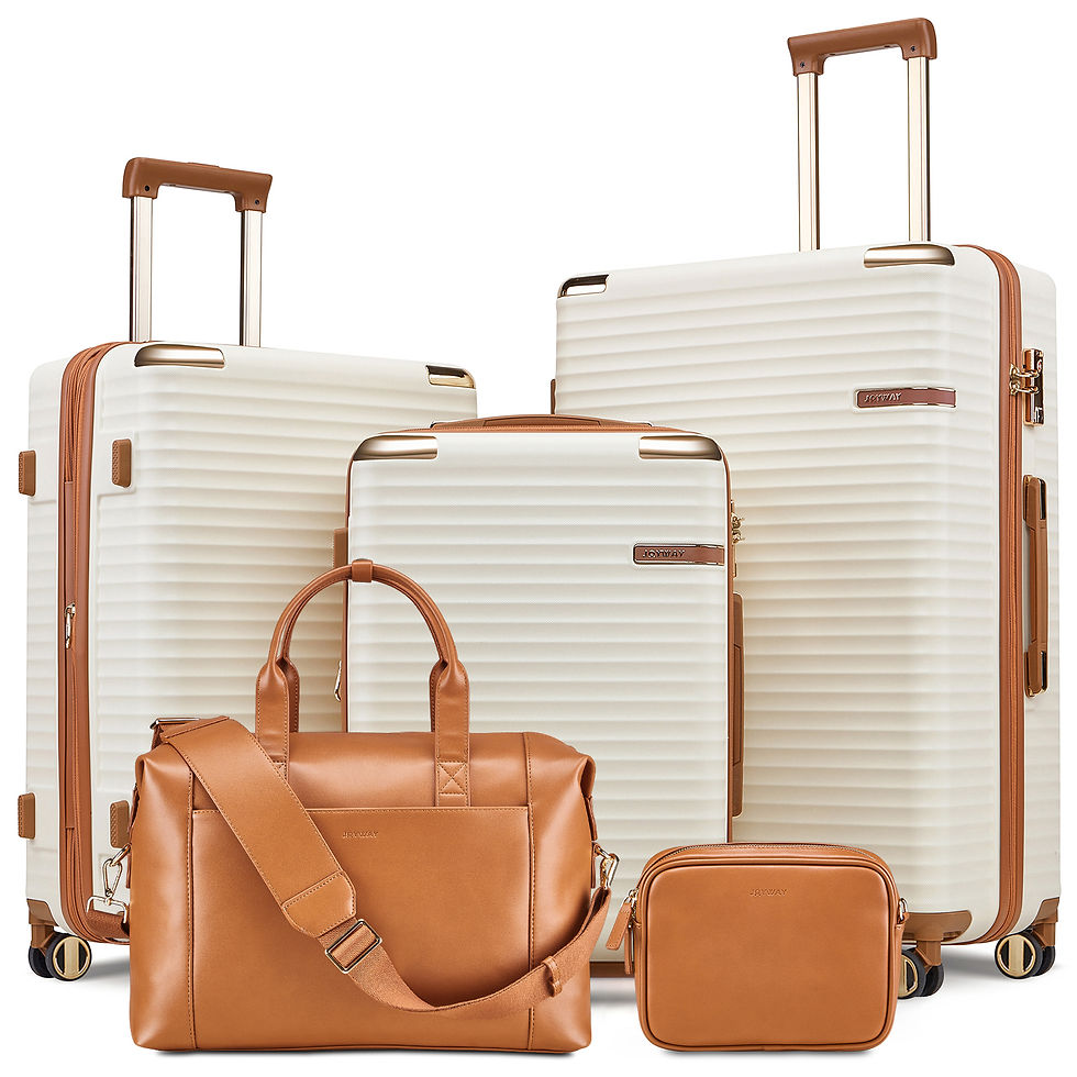 Thumbnail: Expandable Hard Shell Luggage Set with Spinner Wheels & TSA Lock – 5 Piece