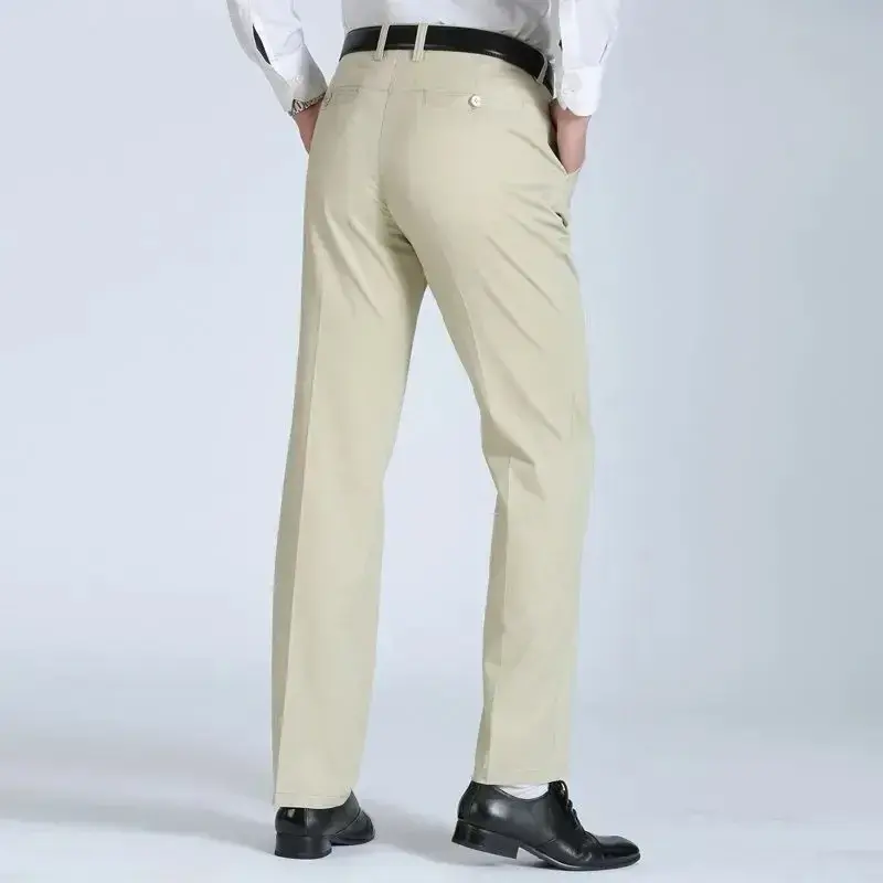 Thumbnail: Men's 100% Cotton Summer Thin & Autumn Thick Trousers – Fashion Brand Cargo Pant