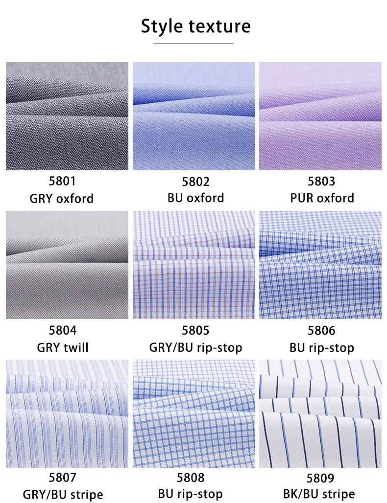 Thumbnail: Men’s Blue Check Long Sleeve Cotton Non‑Iron Dress Shirt