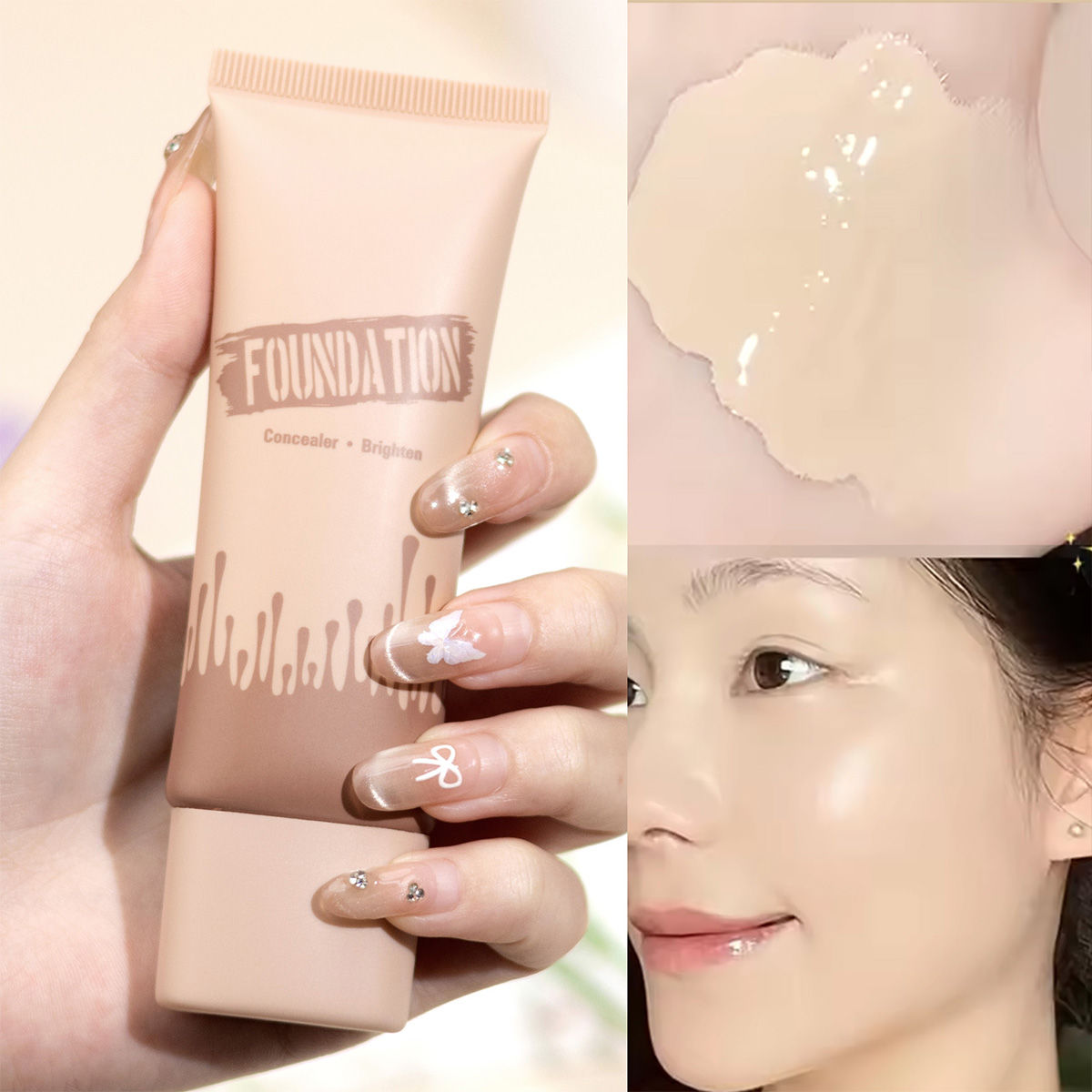 Full Coverage Matte Liquid Foundation Oil Control Concealer Makeup Base