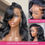 Thumbnail: 200% Density Body Wave Bob Wig – Brazilian Human Hair, 13x4 Lace Frontal