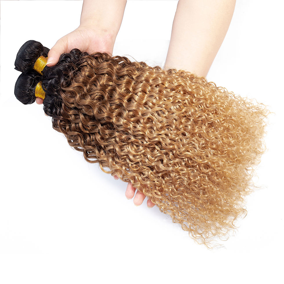 Thumbnail: Kapelli Kinky Curly Water Wave Burmese Human Hair Bundles